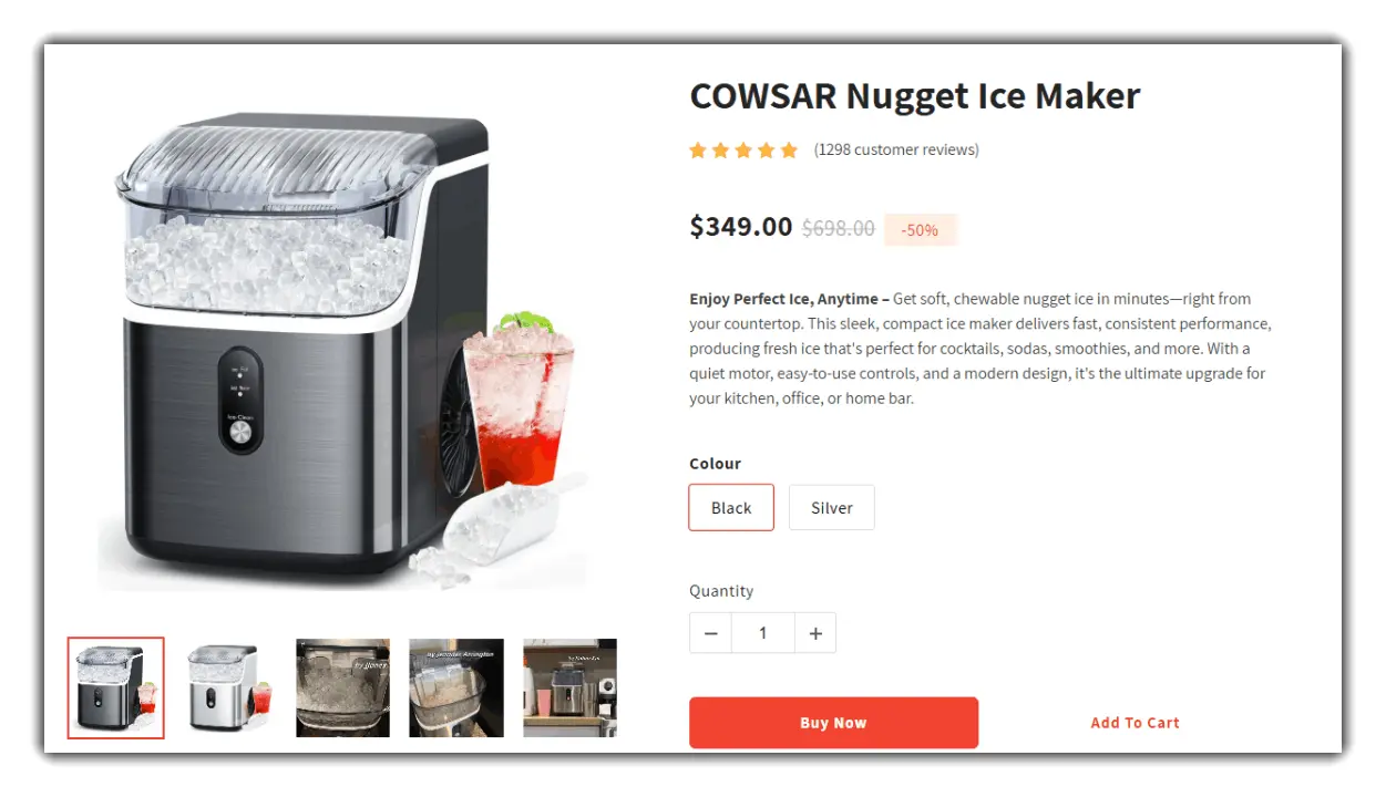 Cowsar Nugget Ice Maker offer price